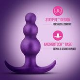 Anal Adventures Matrix Supernova Anal Plug in Galactic Purple Butt Plugs